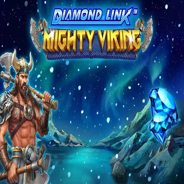 Diamond Link Mighty Viking online game logo by Greentube on slotlaircasinoo.com