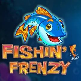 Fishin Frenzy online game logo by Blueprint Gaming on slotlaircasinoo.com